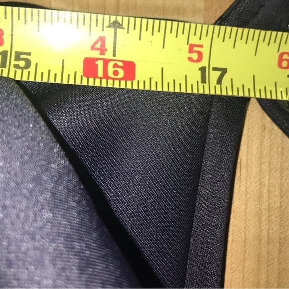 True Violet Ruffle Strapless One Arm Stretch Black MIDI Dress 16 - Picture 7 of 8